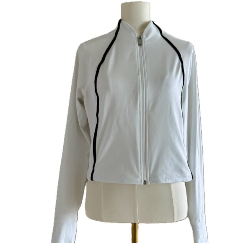 Salutation Crop Jacket White/Black